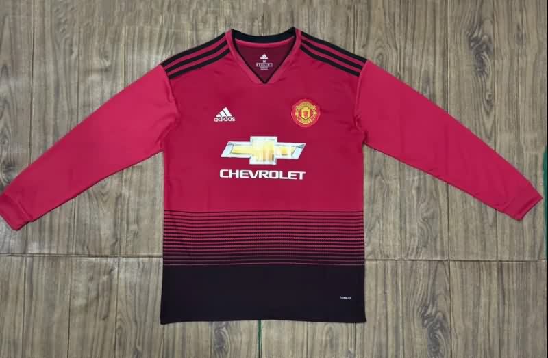 AAA Quality Manchester United 2018/19 Home Retro Long Soccer Jersey