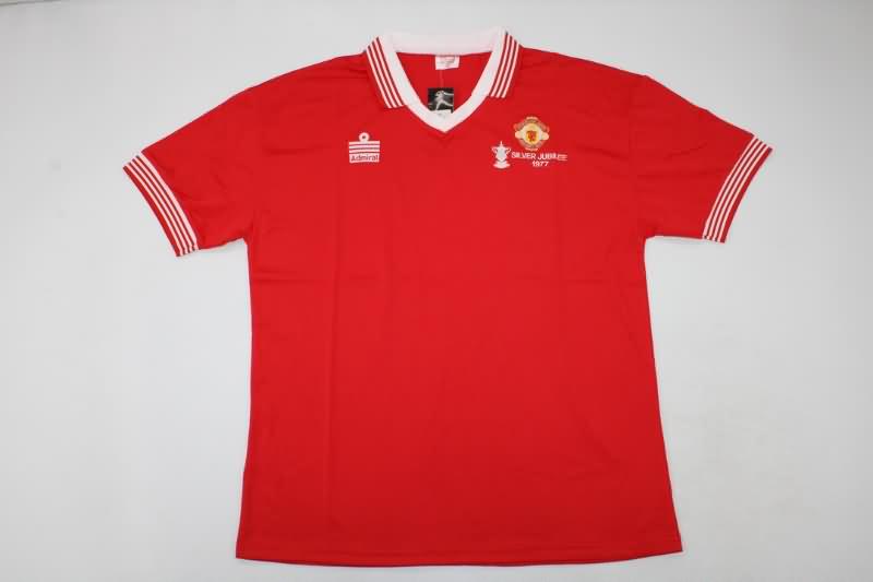 Manchester United Soccer Jersey Home Retro Replica 1977