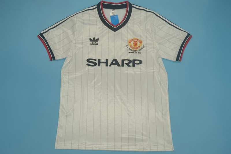 Manchester United Soccer Jersey FA Final Retro Replica 1983