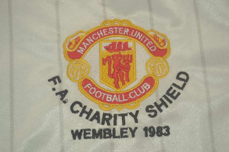 Manchester United Soccer Jersey FA Final Retro Replica 1983