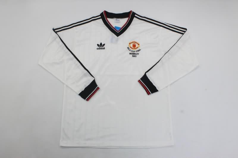 Manchester United Soccer Jersey FA Final Long Sleeve Retro Replica 1983