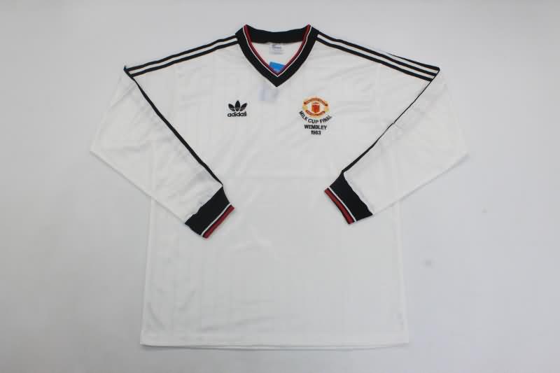 Manchester United Soccer Jersey FA Final Long Sleeve Retro Replica 1983