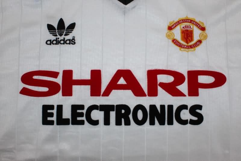 Manchester United Soccer Jersey Away Long Retro Replica 1982/83