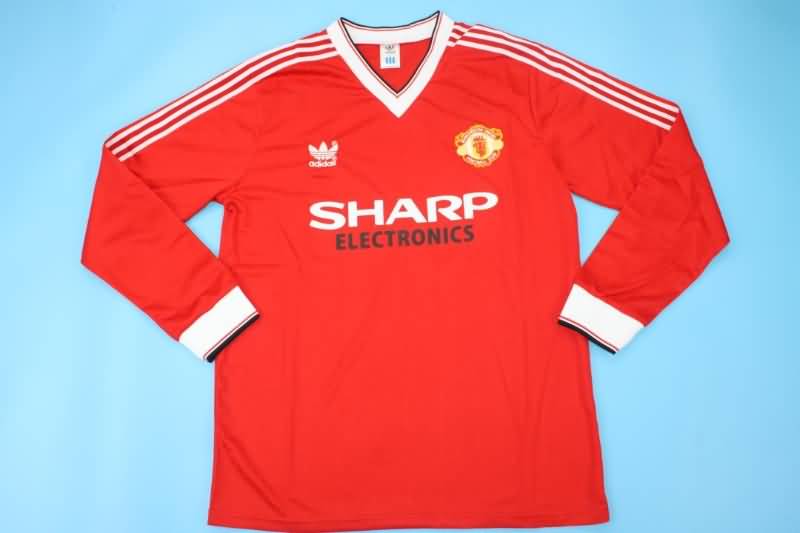 Manchester United Soccer Jersey Home Long Retro Replica 1982/83