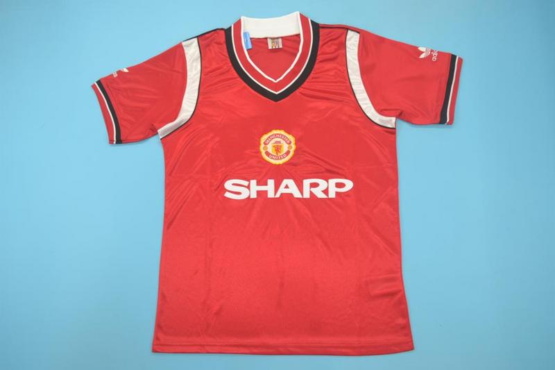 Manchester United Soccer Jersey Home Retro Replica 1984/86