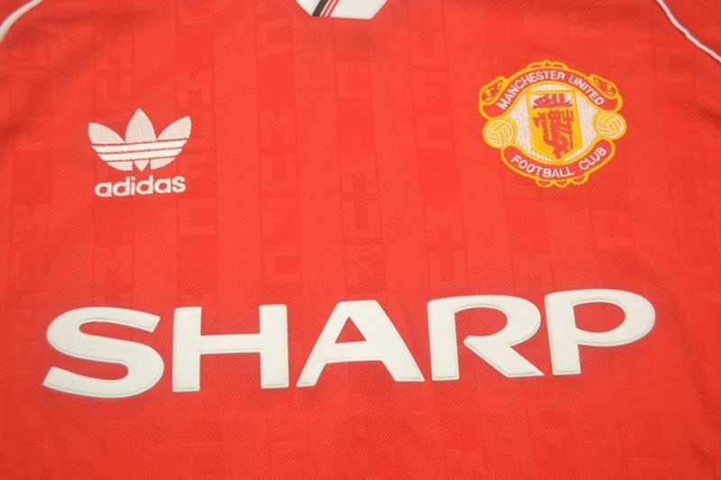 Manchester United Soccer Jersey Home Retro Replica 1988/90