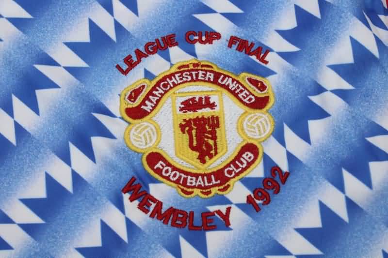 Manchester United Soccer Jersey Away Long Retro Replica 1990/92