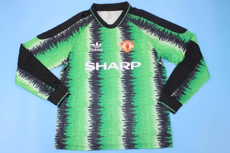 Manchester United Soccer Jersey GK Green Long Retro Replica 1990/92