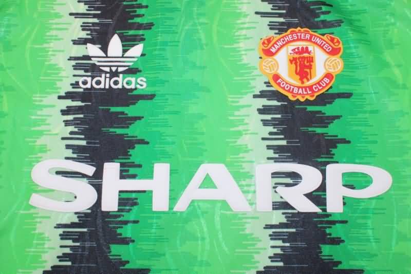 Manchester United Soccer Jersey GK Green Long Retro Replica 1990/92