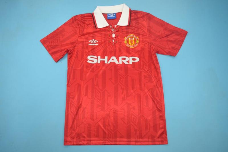 Manchester United Soccer Jersey Home Retro Replica 1992/94