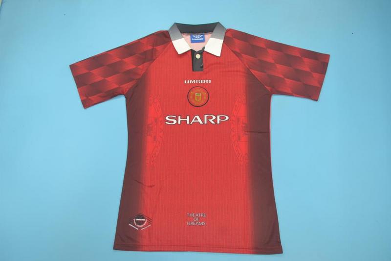 Manchester United Soccer Jersey Home Retro Replica 1996/98