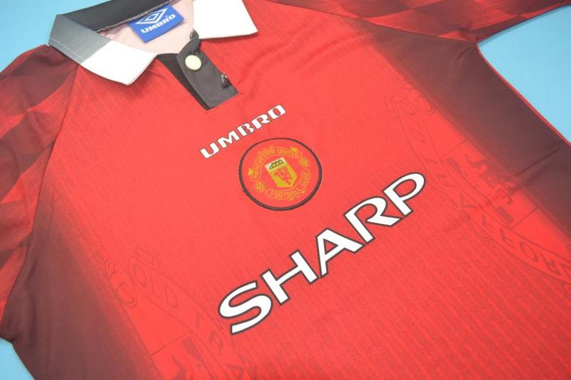 Manchester United Soccer Jersey Home Retro Replica 1996/98