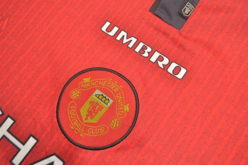 Manchester United Soccer Jersey Home L/S Retro Replica 1996/98