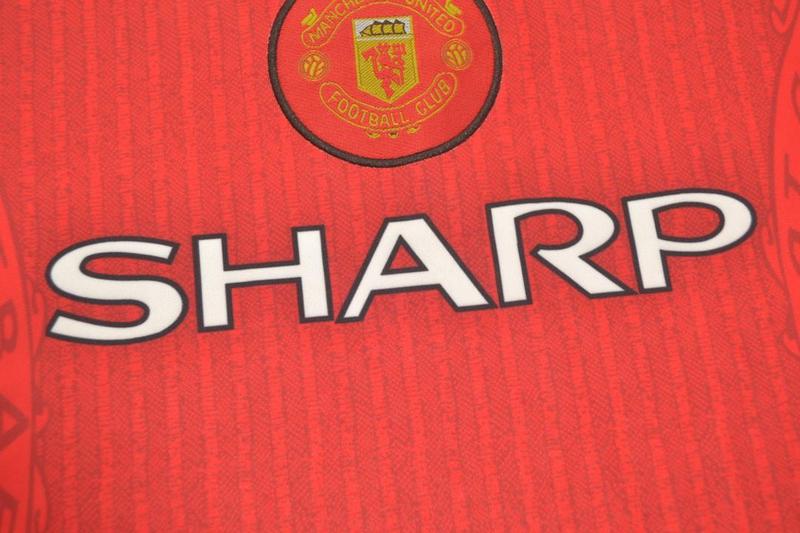 Manchester United Soccer Jersey Home L/S Retro Replica 1996/98