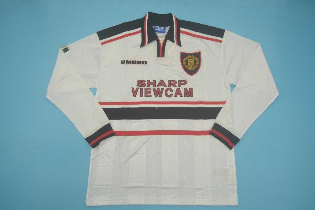 Manchester United Soccer Jersey Away Long Retro Replica 1997/99