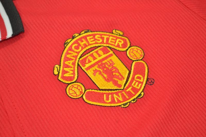 Manchester United Soccer Jersey Home Retro Replica 1998/00