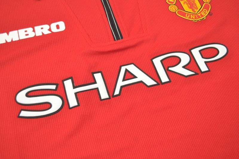 Manchester United Soccer Jersey Home Retro Replica 1998/00