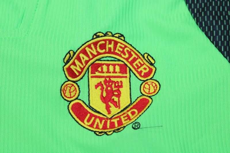 Manchester United Soccer Jersey GK Green Long Retro Replica 1998/99