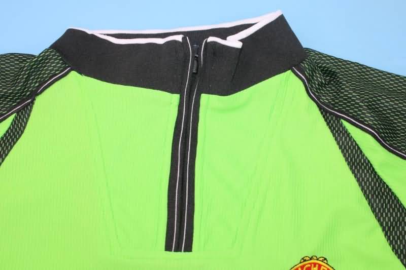 Manchester United Soccer Jersey GK Green Long Retro Replica 1998/99