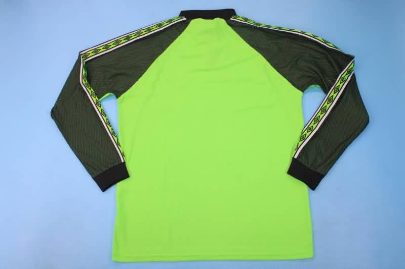 Manchester United Soccer Jersey GK Green Long Retro Replica 1998/99