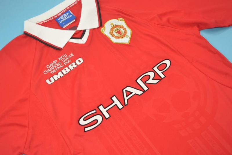 Manchester United Soccer Jersey UCL Home Retro Replica 1998/99