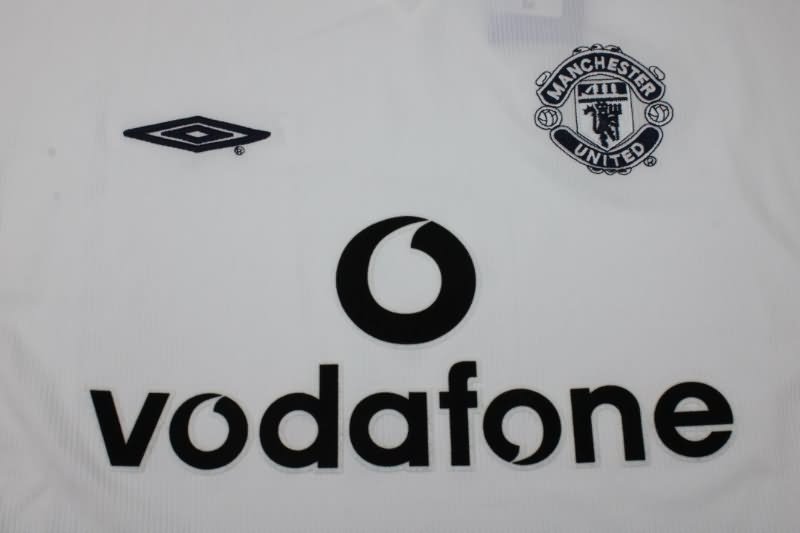 Manchester United Soccer Jersey Away Long Slevee Retro Replica 1999/00