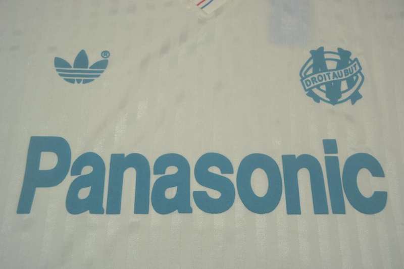 Marseilles Soccer Jersey Home Retro Replica 1990/91