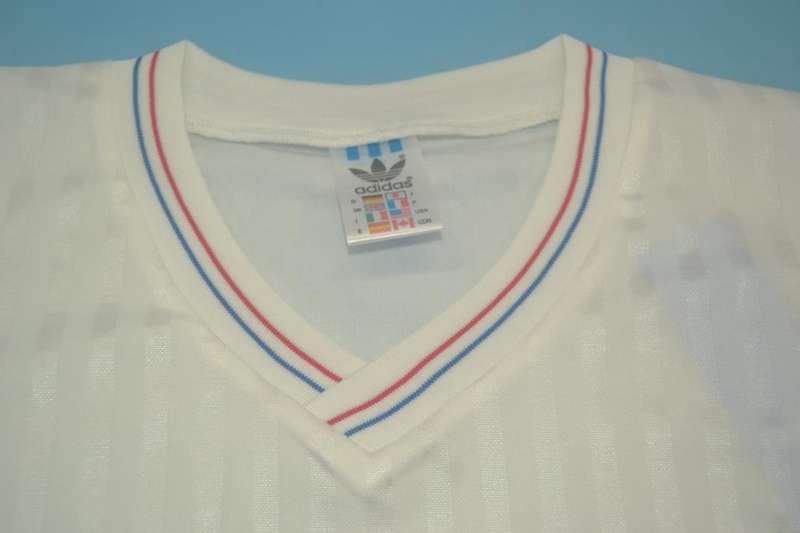 Marseilles Soccer Jersey Home Long Retro Replica 1990/91