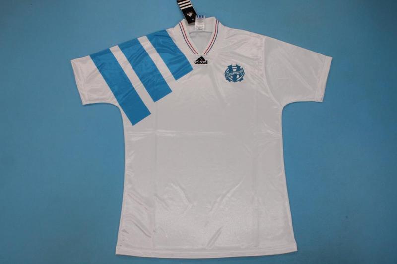 Marseilles Soccer Jersey Home Retro Replica 1992/93