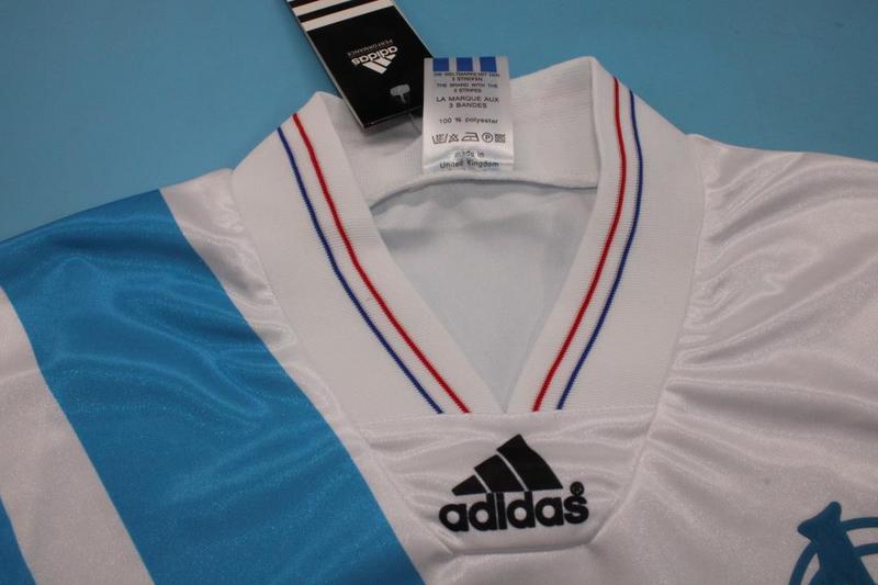 Marseilles Soccer Jersey Home Retro Replica 1992/93