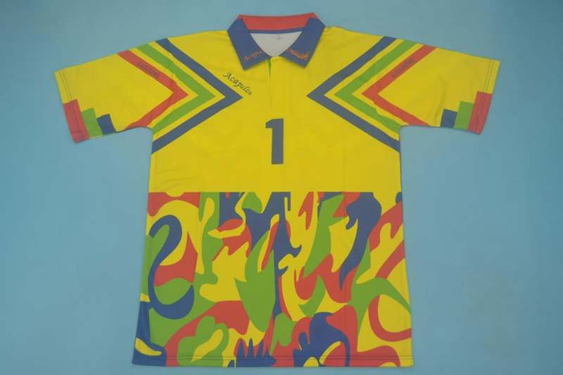 Mexico Soccer Jersey Goalkeeper Yellow Retro Replica 1994