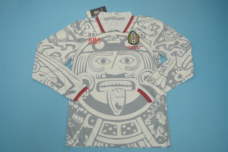 Mexico Soccer Jersey Away Long Sleeve Retro Replica 1998