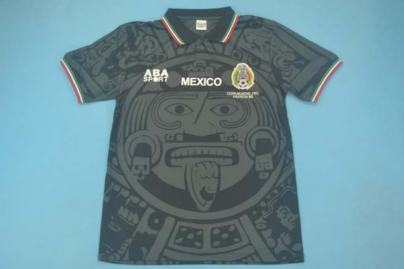 Mexico Soccer Jersey Black Retro Replica 1998