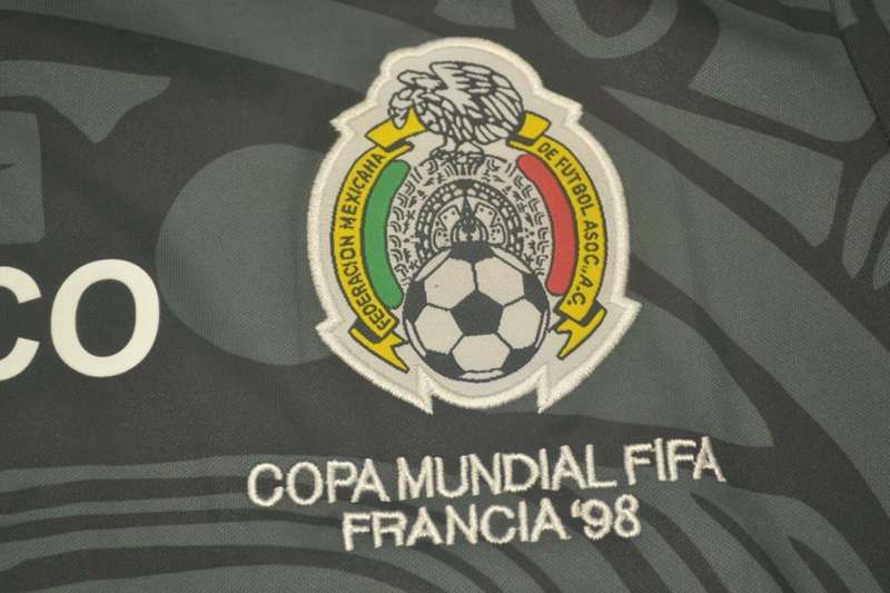 Mexico Soccer Jersey Black Retro Replica 1998