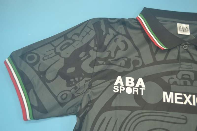 Mexico Soccer Jersey Black Retro Replica 1998