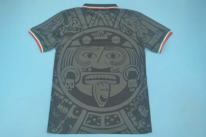 Mexico Soccer Jersey Black Retro Replica 1998