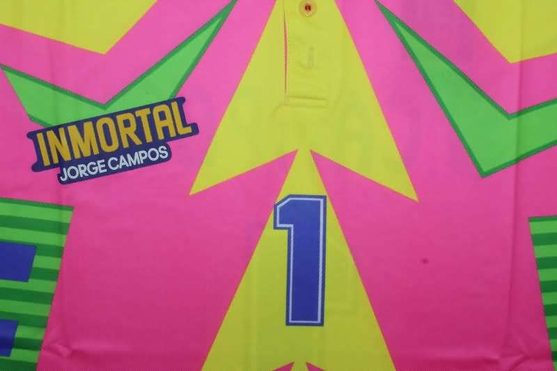 Mexico Soccer Jersey Goalkeeper Pink Retro Replica 1998