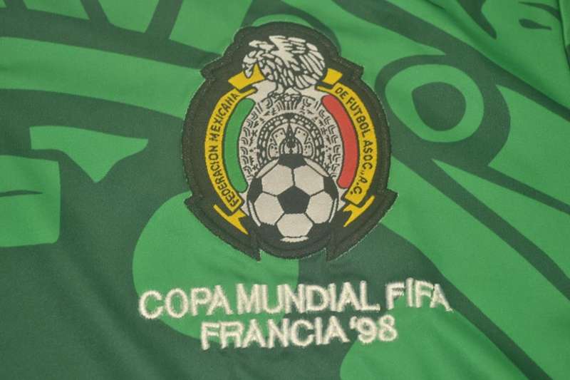 Mexico Soccer Jersey Home Long Sleeve Retro Replica 1998