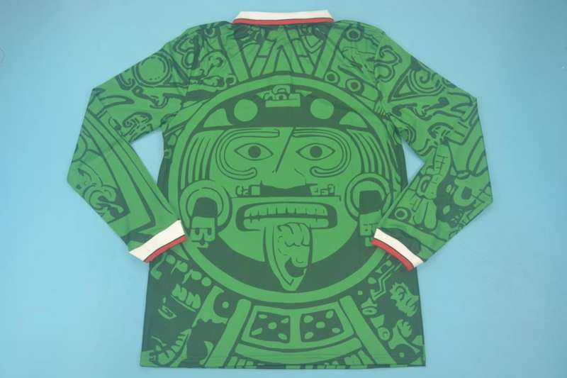 Mexico Soccer Jersey Home Long Sleeve Retro Replica 1998