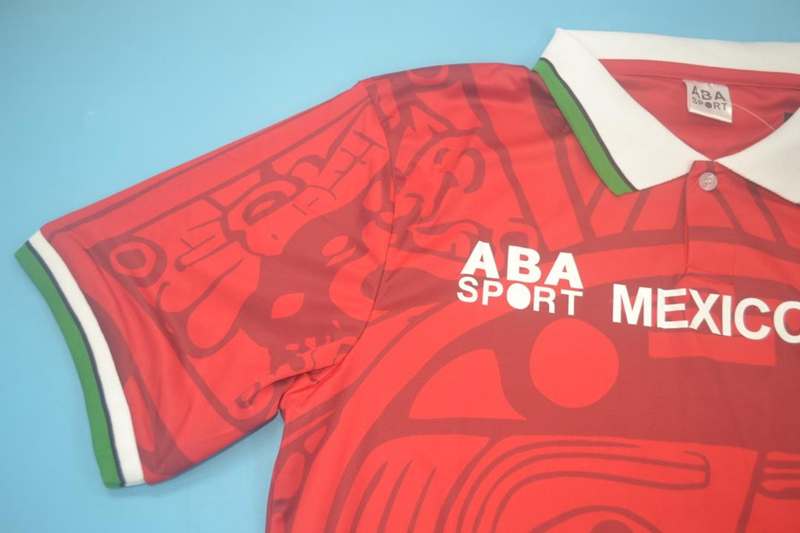 Mexico Soccer Jersey Red Retro Replica 1998