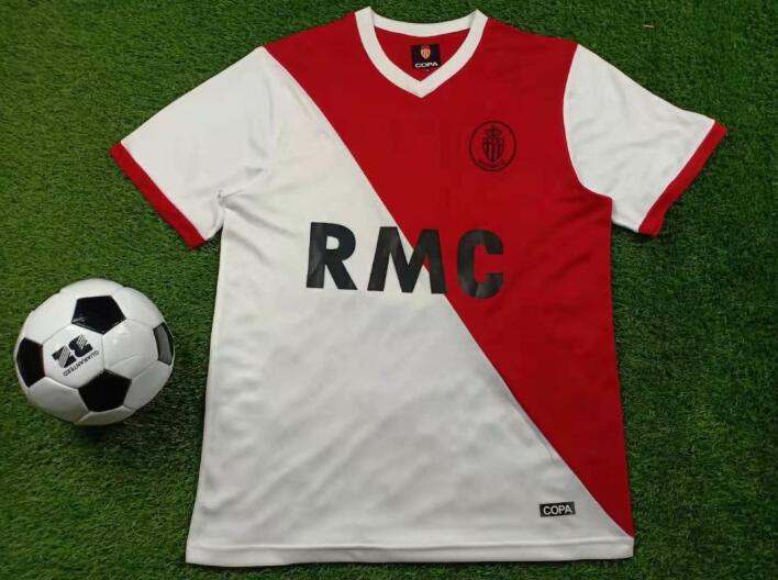 Monaco Soccer Jersey Home Retro Replica 1977/82