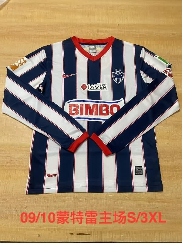 AAA Quality Monterrey 2009/10 Home Retro Long Sleeve Soccer Jersey
