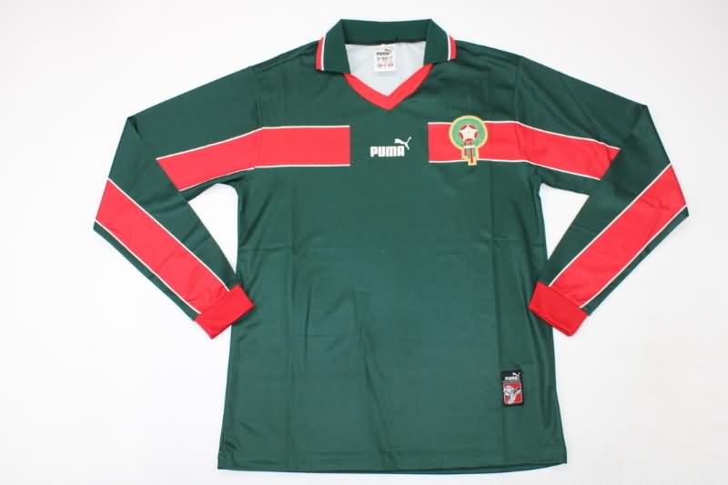 Morocco Soccer Jersey Away Long Sleeve Retro Replica 1998