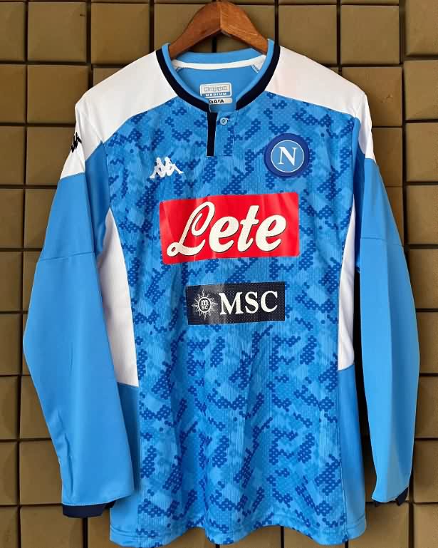 AAA Quality Napoli 2019/20 Home Long Sleeve Retro Soccer Jersey AAA Quality Napoli 2019/20 Home Long Sleeve Retro Soccer Jersey