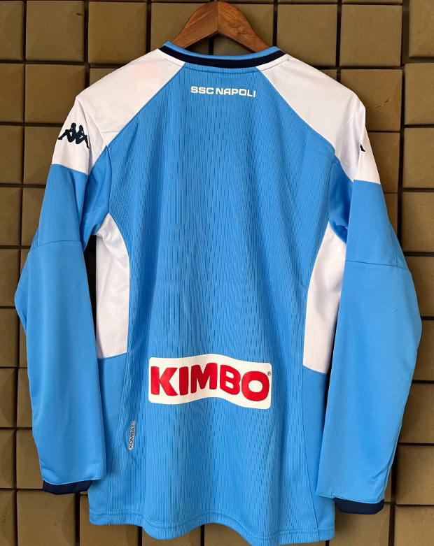 AAA Quality Napoli 2019/20 Home Long Sleeve Retro Soccer Jersey