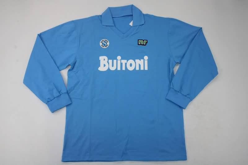 Napoli Soccer Jersey Home Long Sleeve Retro Replica 1986/87