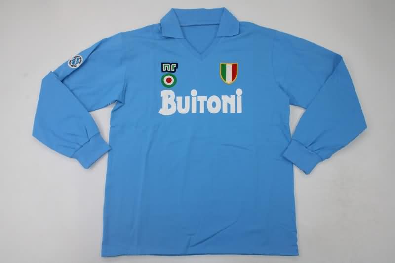 Napoli Soccer Jersey Home Long Sleeve Retro Replica 1987/88