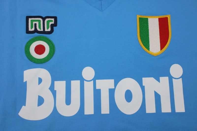 Napoli Soccer Jersey Home Long Sleeve Retro Replica 1987/88