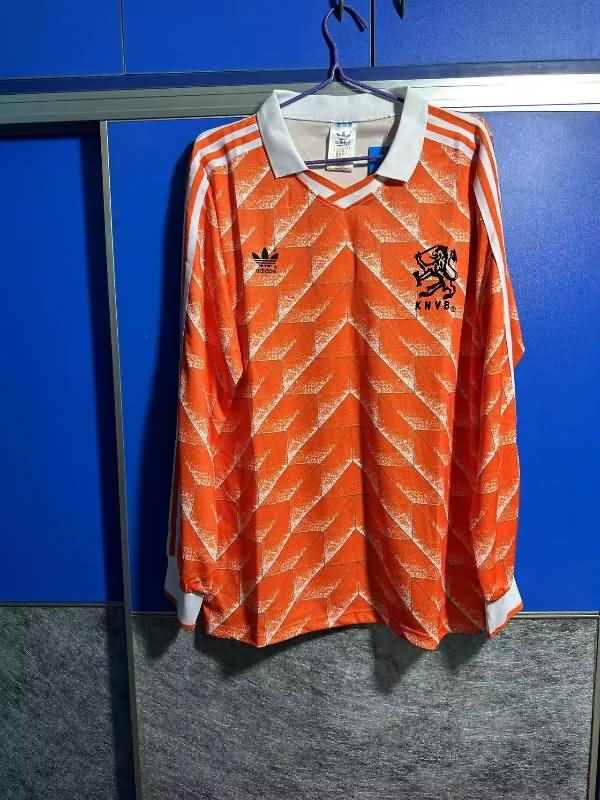 Netherlands Soccer Jersey Home Retro Long Sleeve Replica 1988