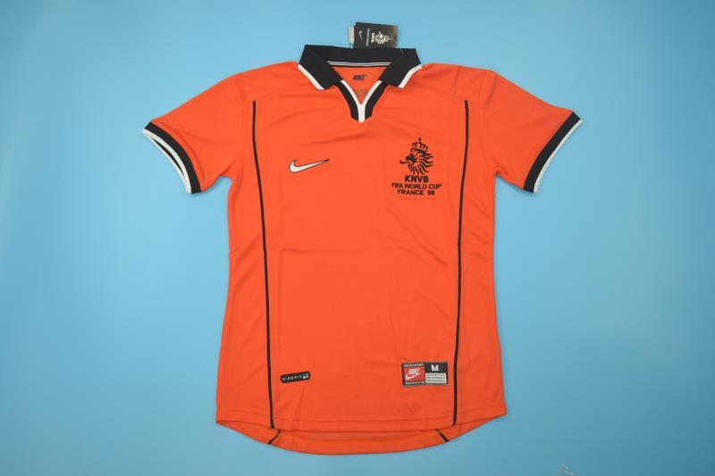 Netherlands Soccer Jersey Home Retro Replica 1998